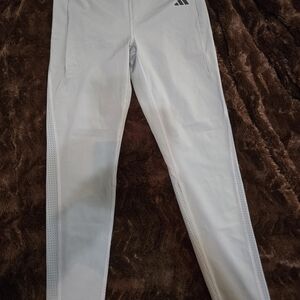 Adidas Light Gray Athletic Leggings